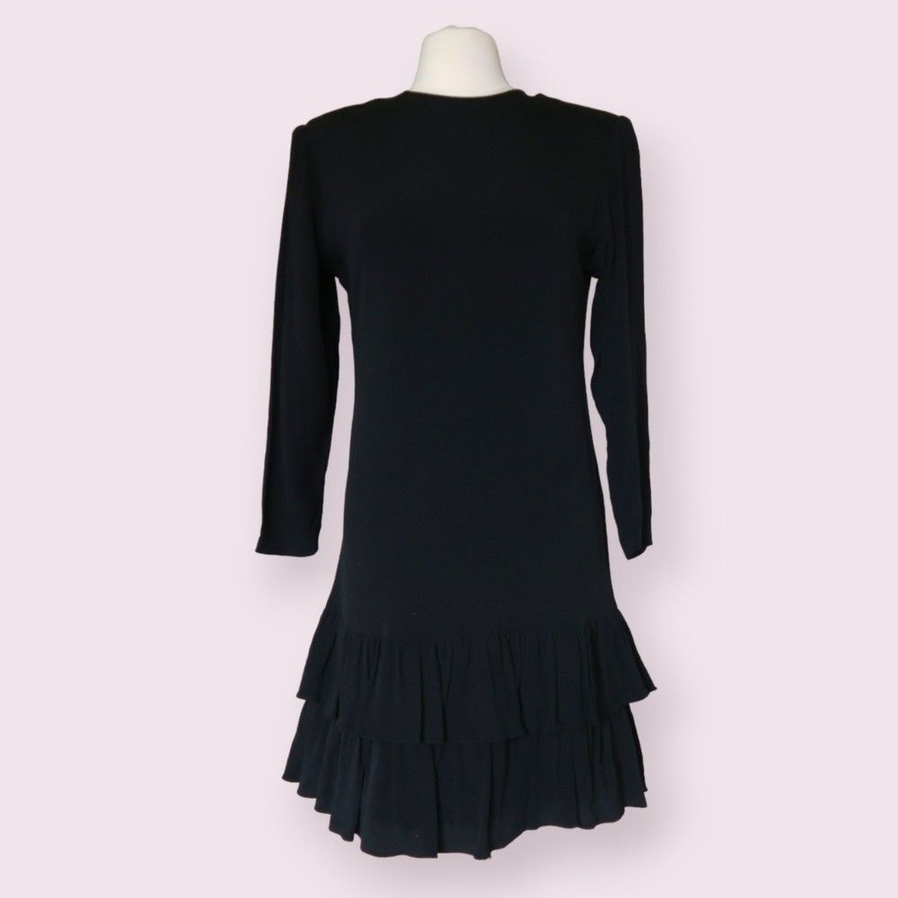 Elegant Black Long Sleeve Dress